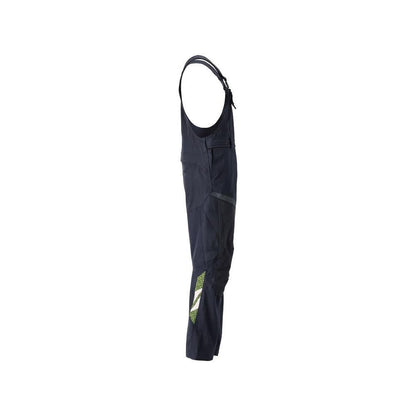 Dungarees, térdzsebek, sztreccs betétek Multisafe dungarees, fekete kék/hi-vis sárga
