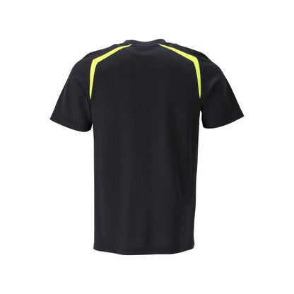 Póló, modern szabású póló Multisafe, fekete kék/hi-vis sárga