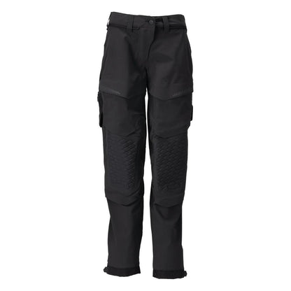 Nadrág térdzsebekkel, női nadrág, fekete