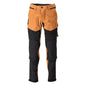 Nadrág, térdzseb, sztreccs, világos nadrág, dióbarna/fekete