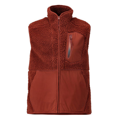 Szőrme szálas mellény cipzáros termálmellénnyel