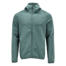 Polár pulóver, kapucni, cipzáras microfleece kabát, világos erdőzöld