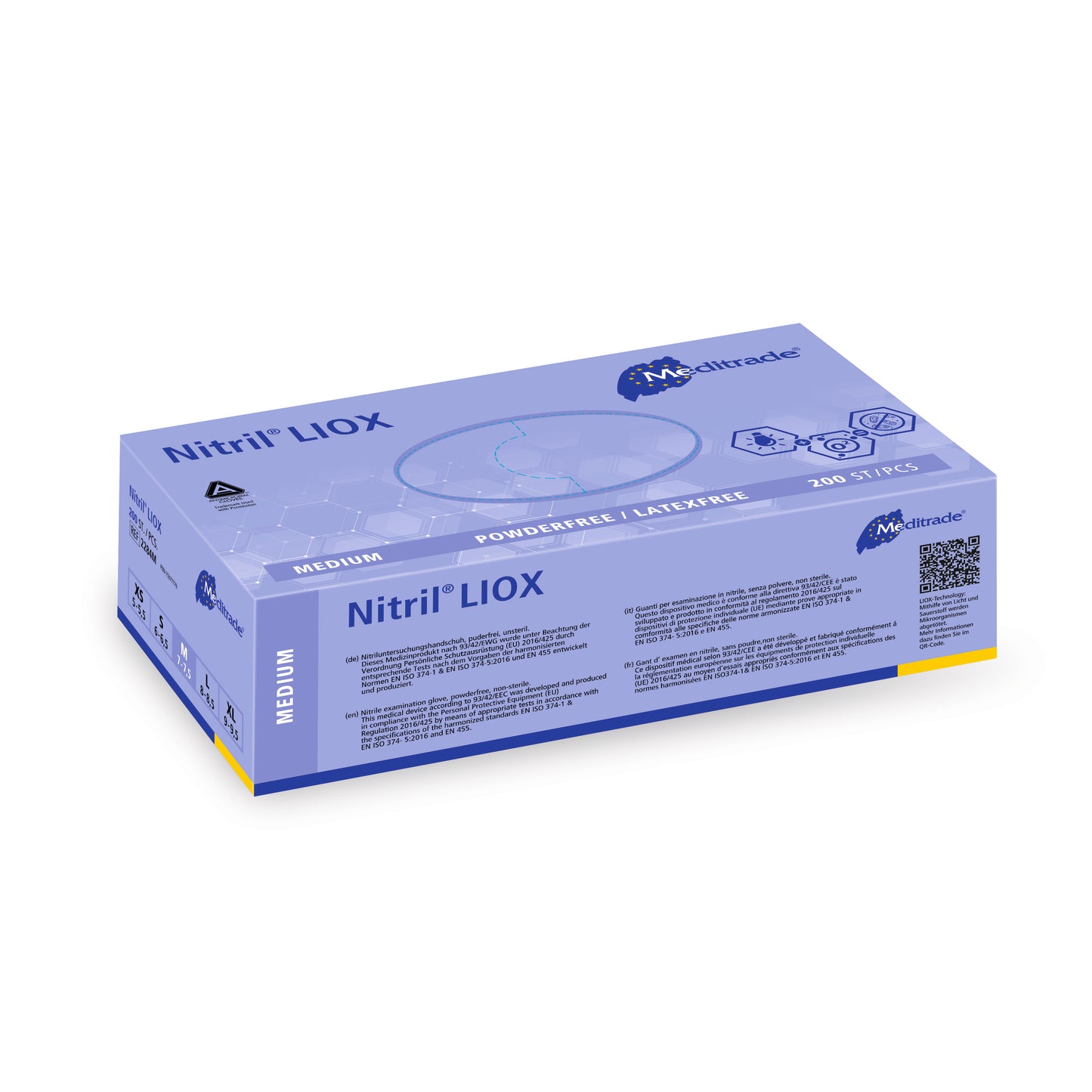 Meditrade Nitril® Lionch vizsgálati kesztyű