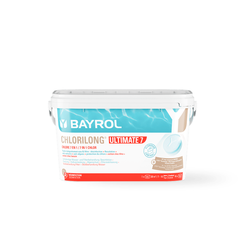 BAYROL Chlorilong® ULTIMATE7 kétfázisú klórtabletta 7 funkcióval