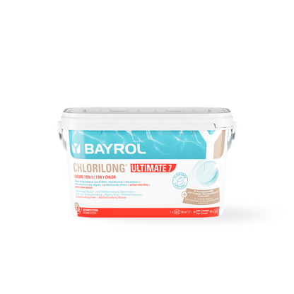 BAYROL Chlorilong® ULTIMATE7 kétfázisú klórtabletta 7 funkcióval