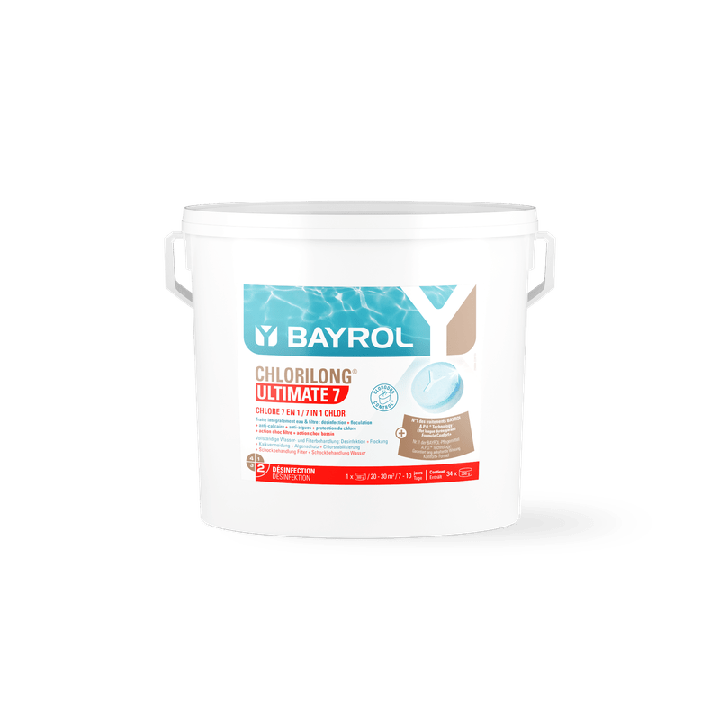 BAYROL Chlorilong® ULTIMATE7 kétfázisú klórtabletta 7 funkcióval