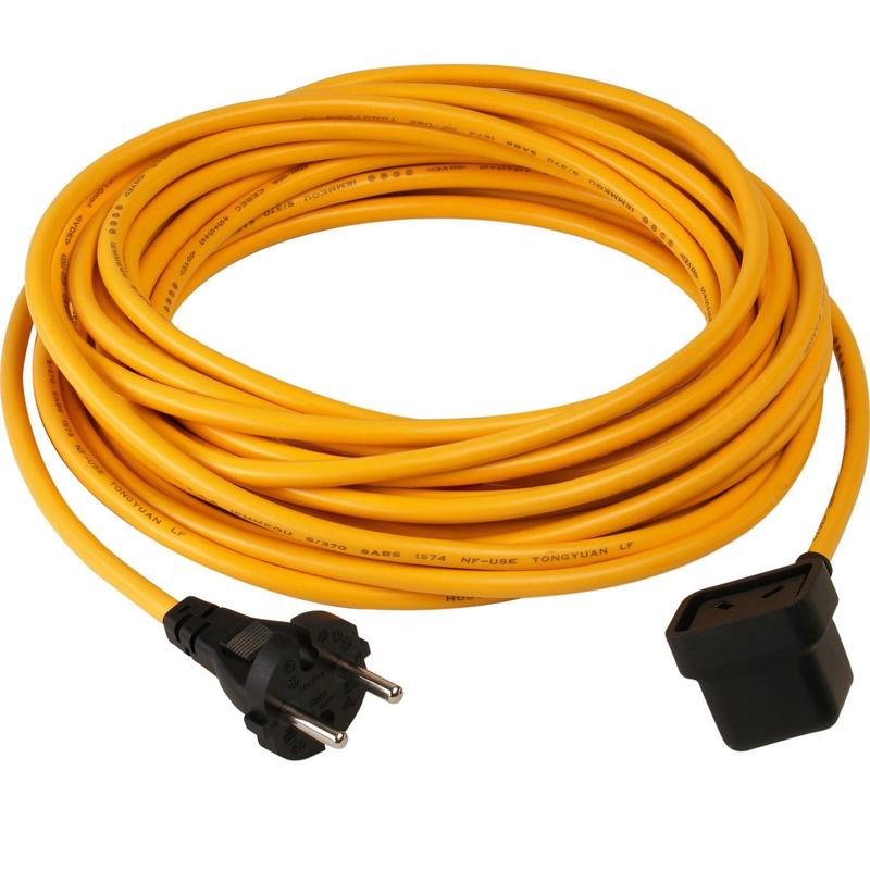 Numatic NuCable tápkábel 3 vezetékes, 15,0 x 1,50 mm, sárga | Csomag (1 db)