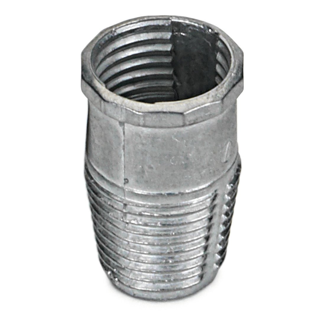 Közelkép a Nölle Profi Brush menetes fém ecsetéről, amelyet precíz festéshez terveztek a Nölle Profi Brush ecset- és festéktechnika e.K.-1 darabjából, biztonságos rögzítésre és precíz festési munkákra tervezve.