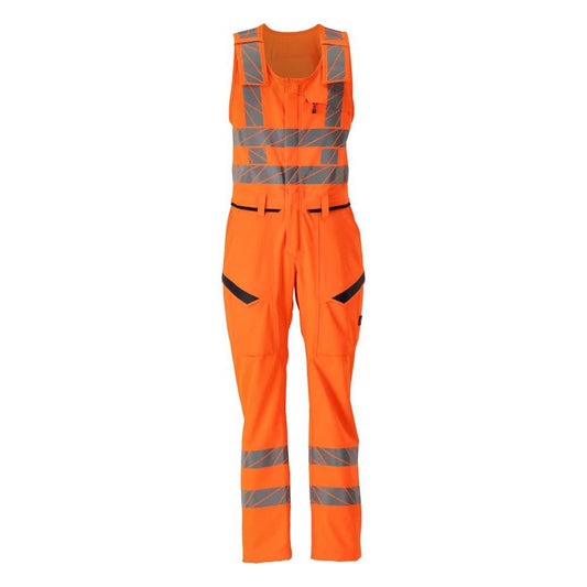Kombinált nadrág combzsebekkel, sztreccs kombinált nadrág, hi-vis narancs