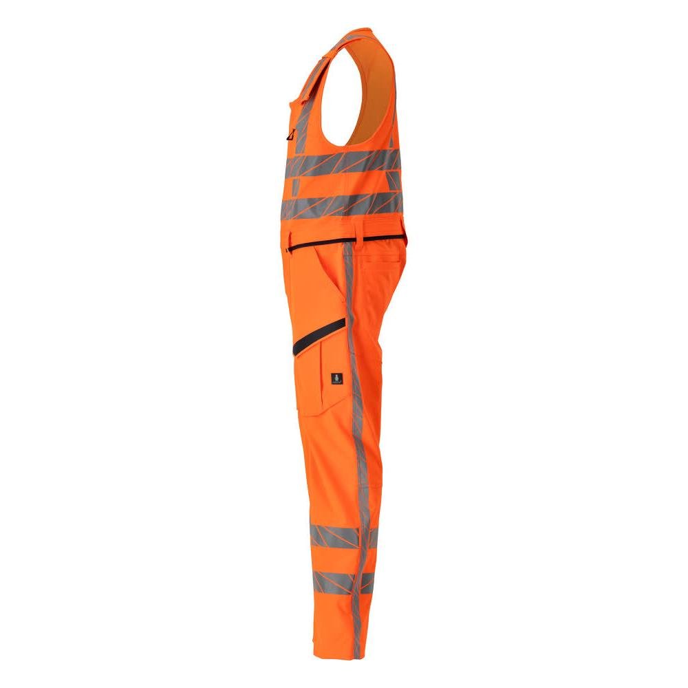 Kombinált nadrág combzsebekkel, sztreccs kombinált nadrág, hi-vis narancs