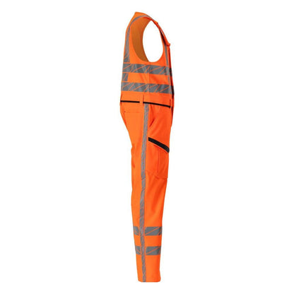 Kombinált nadrág combzsebekkel, sztreccs kombinált nadrág, hi-vis narancs