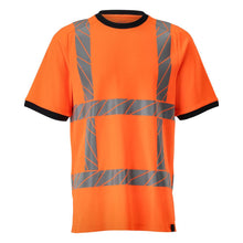 Póló, modern szabású póló, hi-vis narancs