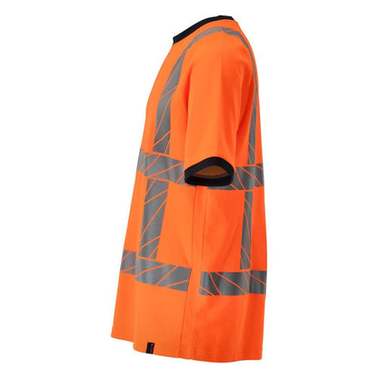 Póló, modern szabású póló, hi-vis narancs