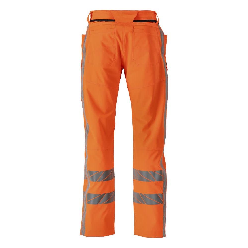 Nadrág combzsebekkel, sztreccs nadrág, hi-vis narancssárga