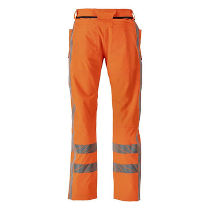 Nadrág combzsebekkel, sztreccs nadrág, hi-vis narancssárga