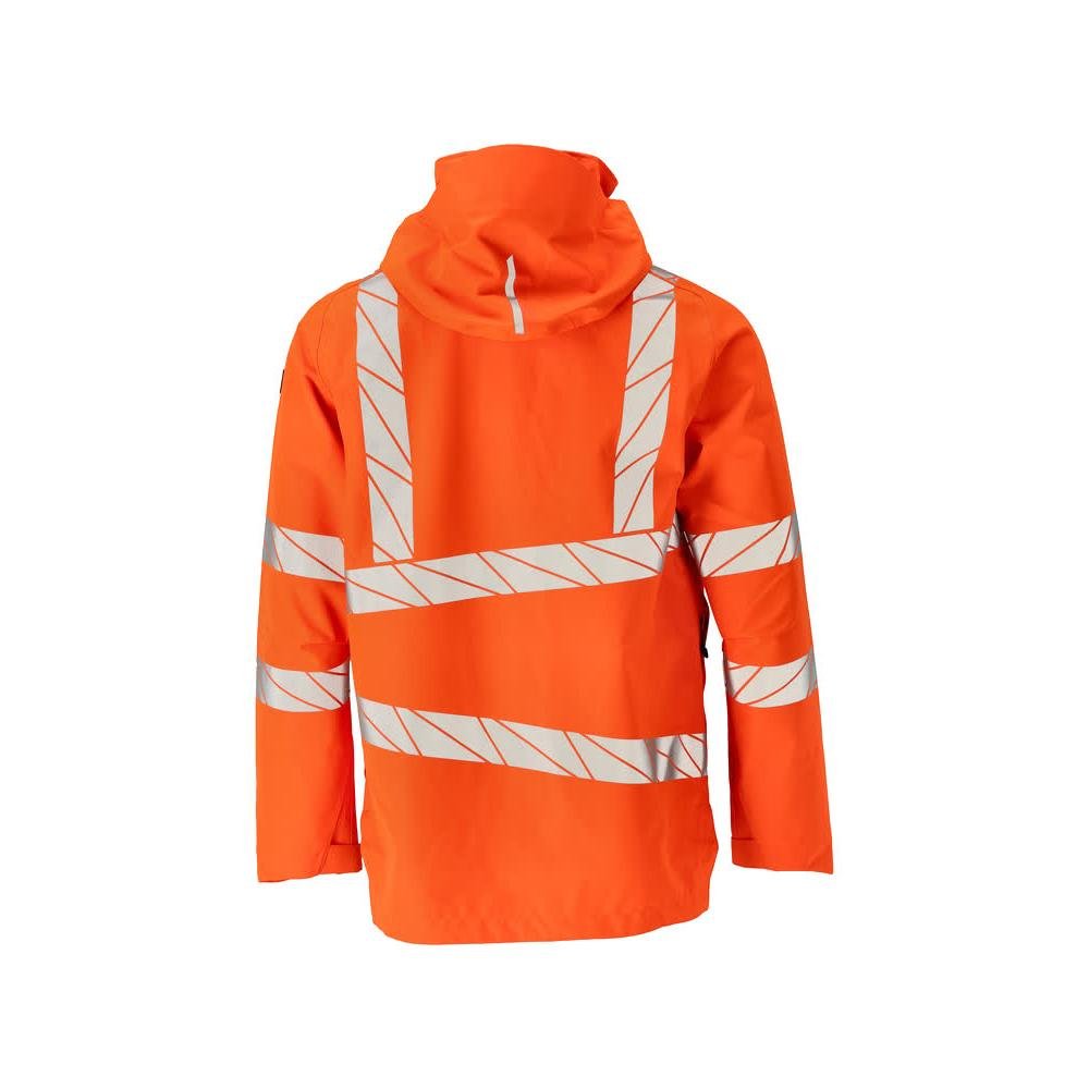 Hard shell kabát világos béléssel, hi-vis narancssárga