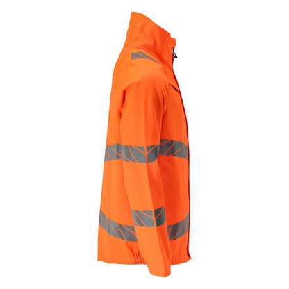 Kabát, sztreccs betétes munkakabát, hi-vis narancs