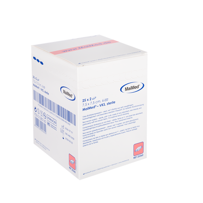 MaiMed-VKS-steril gyapjú hasított borogatások, 25x2 db/doboz