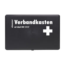 KIEL KU elsősegélydoboz, fekete, standard tartalommal, DIN 13157 szerint