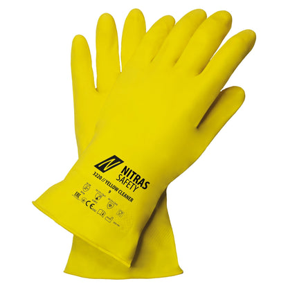 NITRAS YELLOW CLEANER, vegyvédelmi kesztyű, sárga