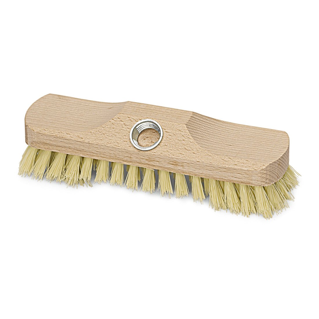 A Nölle Profi-Bürste 22 cm-es kemény sörtéjű súrolókefe, Nölle Profi Brush Bürsten- & Pinseltechnik e.K.-től, merev sörtékkel és menetes talppal rendelkezik a nyél egyszerű rögzítéséhez - tökéletes az alapos tisztításhoz.