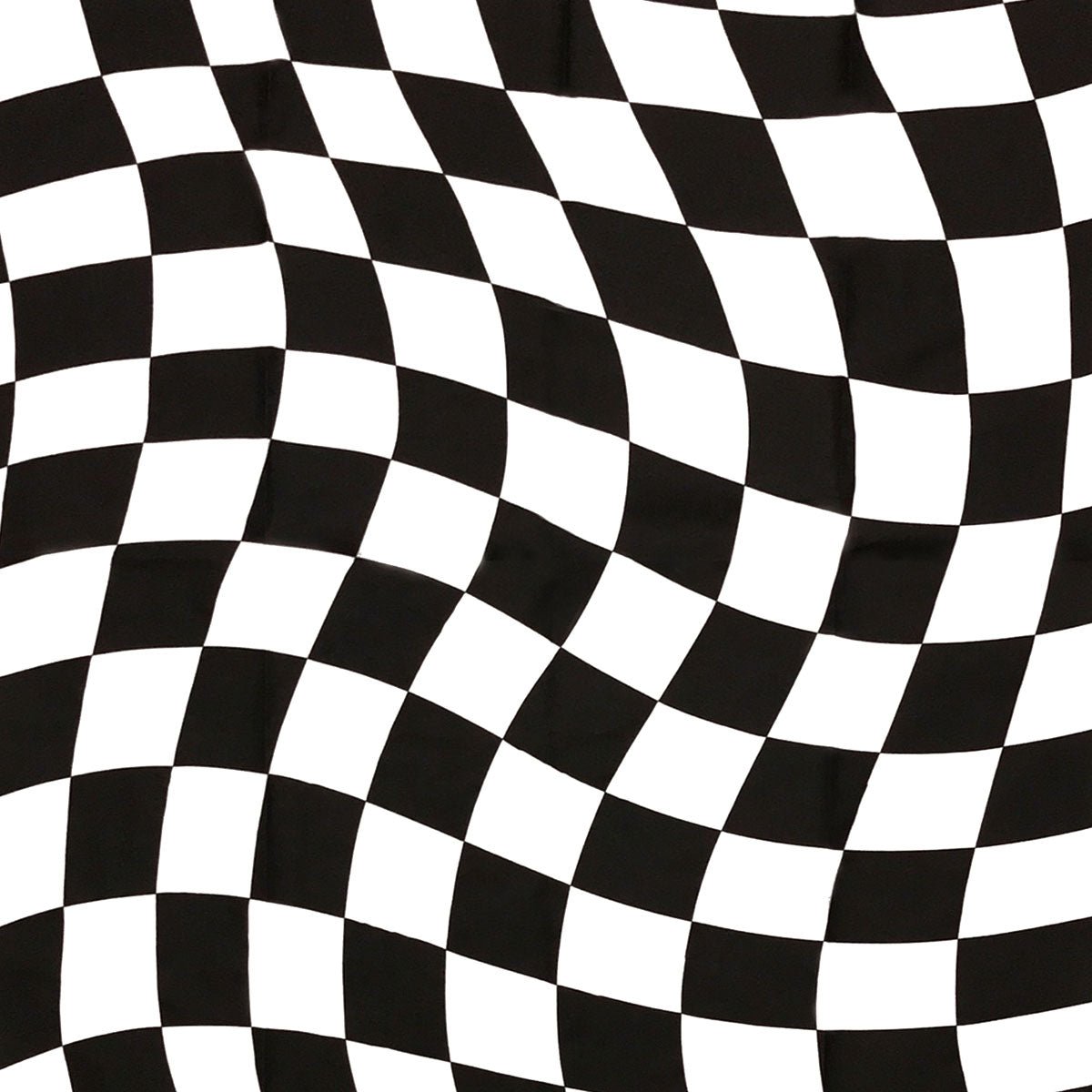 A Dunicel 84x84 cm-es Grand Prix középső terítő a Duni GmbH-tól fekete-fehér kockás, hullámos mintával rendelkezik, amely optikai csalódást kelt - ideális feltűnő optikai hatásokhoz ünnepi eseményeken. Csomag 100 darabbal.