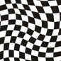 A Dunicel 84x84 cm-es Grand Prix középső terítő a Duni GmbH-tól fekete-fehér kockás, hullámos mintával rendelkezik, amely optikai csalódást kelt - ideális feltűnő optikai hatásokhoz ünnepi eseményeken. Csomag 100 darabbal.
