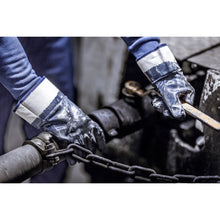 NITRAS nitril kesztyű, fehér/kék