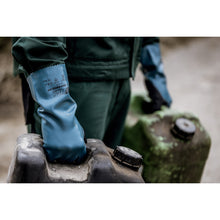 NITRAS GREEN BARRIER GRIP, vegyvédelmi kesztyű, benzin / fekete