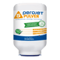 Egy fehér, 3 kg-os patron "Dr. Schnell PEROJET PULVER 5" felirattal a DR.SCHNELL GmbH & Co. KGaA-tól, narancssárga és kék felirattal és német használati utasítással; egy magas koncentrációjú, klórtartalmú mosogatószer gépekhez.