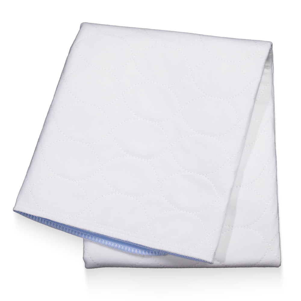 AMPri MED-COMFORT ágyvédő alátét mosható 75 x 90 cm, kék/fehér | Csomag (1 db)