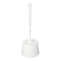 A Nölle Profi Brush WC-garnitúra, Topform (Ø 75 mm, fehér PP-sörte) a Nölle Profi Brush Kefe- & Ecsettechnika e.K.-tól egy fehér WC-kefe tartóval, amely ideális a higiénikus tisztításhoz, és fehér háttér előtt áll.