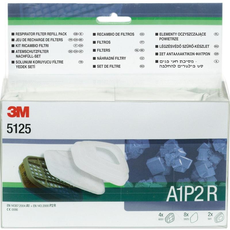 3M™ részecskeszűrő készlet, A1P2R 5125 | Karton (1 szett)
