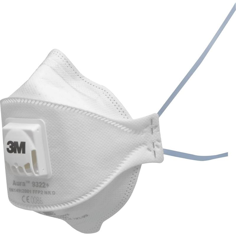 3M™ Aura™ részecskemaszk, FFP2, szeleppel, 9322+ | Csomag (10 db)
