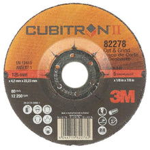 3M™ Cubitron™ II Cut & Grind csiszolókorong, T27, 125mm x 4mm x 22mm, 36+ | Csomag (10 db)