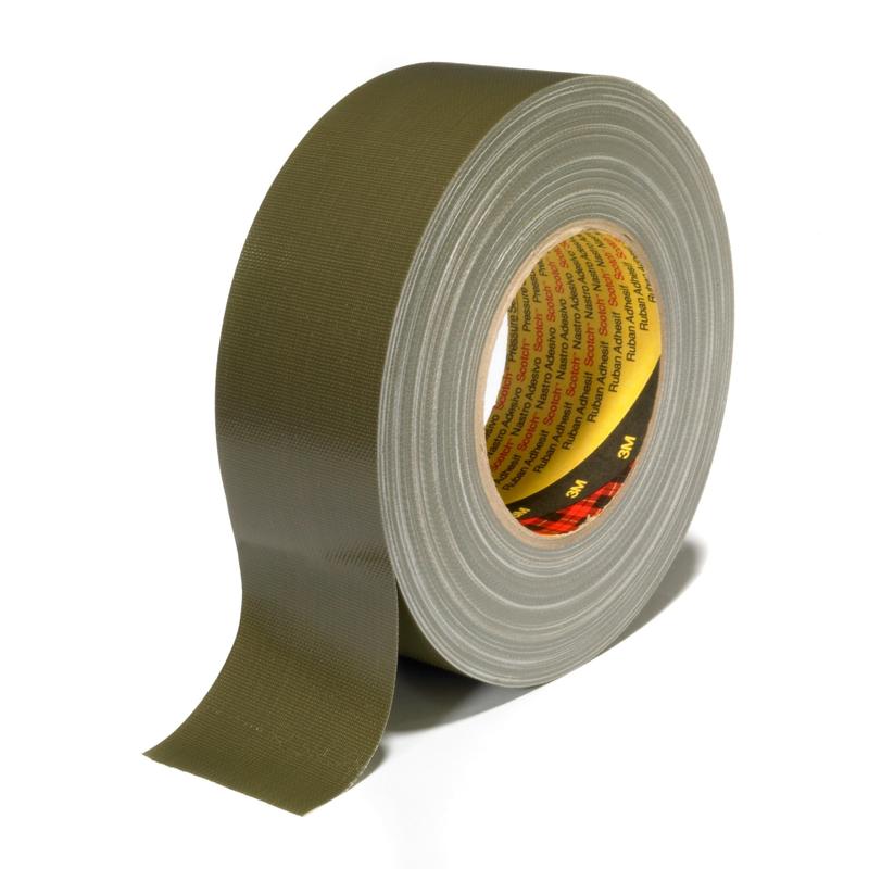 3M™ szövetragasztószalag 389, olíva, 50 mm x 50 m, 0,26 mm | Csomag (1 tekercs)