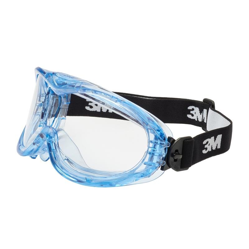 3M™ Fahrenheit™ Full Vision védőszemüveg, közvetett szellőzés, karcolásgátló bevonat, átlátszó polikarbonát lencse, 71360-00012, 10 db/csomag | Csomag (1 db)