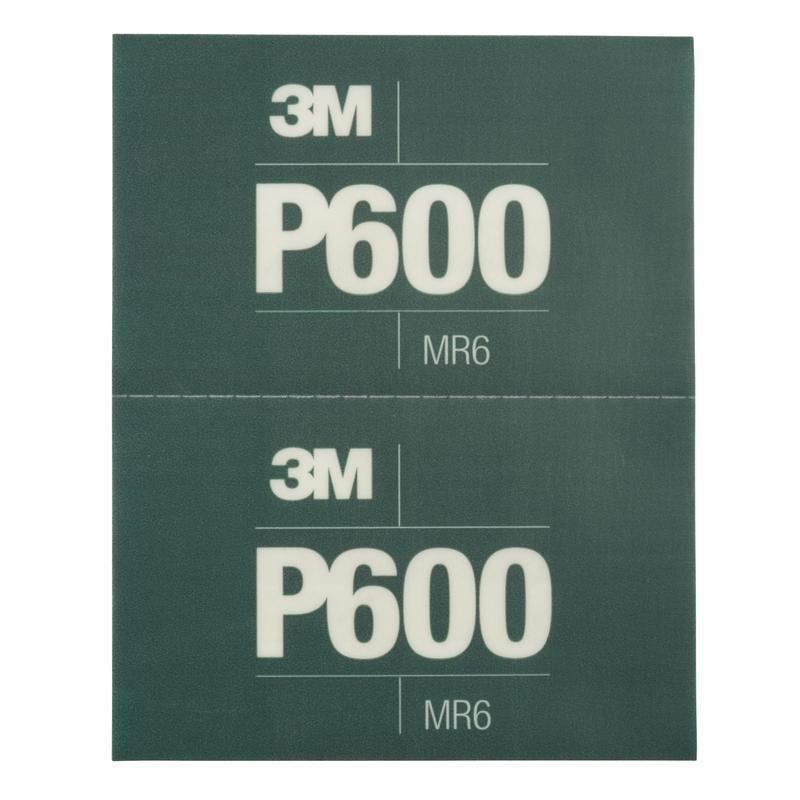 3M™ Hookit™ rugalmas csiszolócsíkok 270J, zöld, 140 mm x 171 mm, P600, 34339 | Karton (1 csomag)