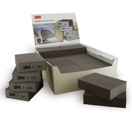 3M™ csiszolószivacsok, 100 mm x 68 mm x 26 mm, MED, négyoldalas | Csomag (24 db)