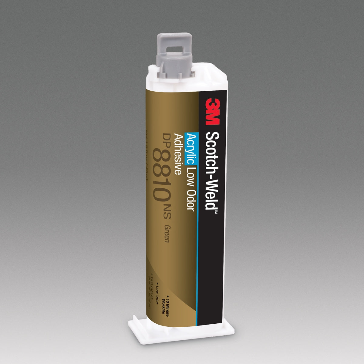 3M™ Scotch-Weld™ 2 részes akril alapú építőipari ragasztó DP8810NS, zöld, 45 ml | Csomag (1 db)
