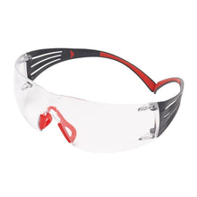 3M™ SecureFit™ 400 védőszemüveg, piros/szürke szár, Scotchgard™ pára-/karcolásgátló bevonat (K&N), átlátszó lencse, SF401SGAF-RED-EU | Csomag (1 db)