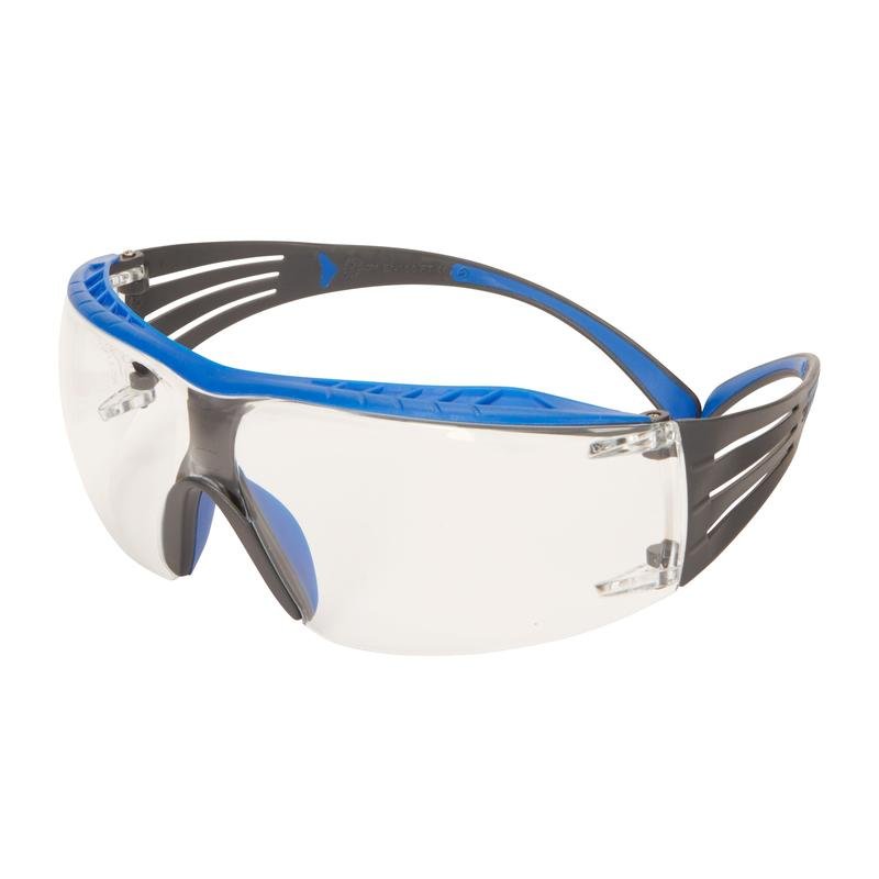 3M™ SecureFit™ 400X védőszemüveg, kék/szürke szárú, Scotchgard™ pára-/karcolásgátló bevonat (K&N), átlátszó lencse, SF401XSGAF-BLU-EU, 20 db/csomag | Csomag (1 db)