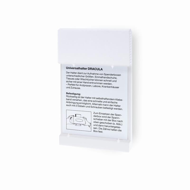 Fali tartó, Dracula, fali tartó nyomat nélkül (fehér), univerzális | Csomag (1 db)