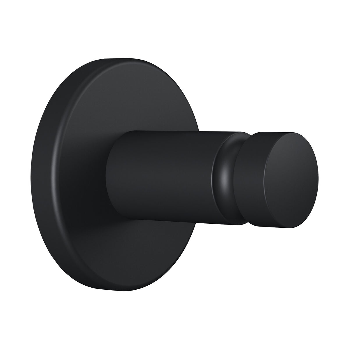 tesa MOON BLACK Handtuchhaken, schwarz matt, inkl. Klebelösung