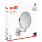 tesa VISIOON Kosmetikspiegel Doppelschwenkarm, selbstklebend, verchromtem Messing und verchromtem chrom