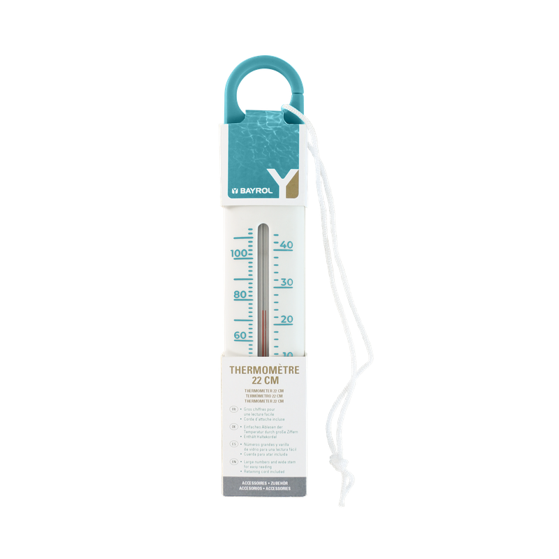 BAYROL hőmérő 22 cm | Csomag (1 db)