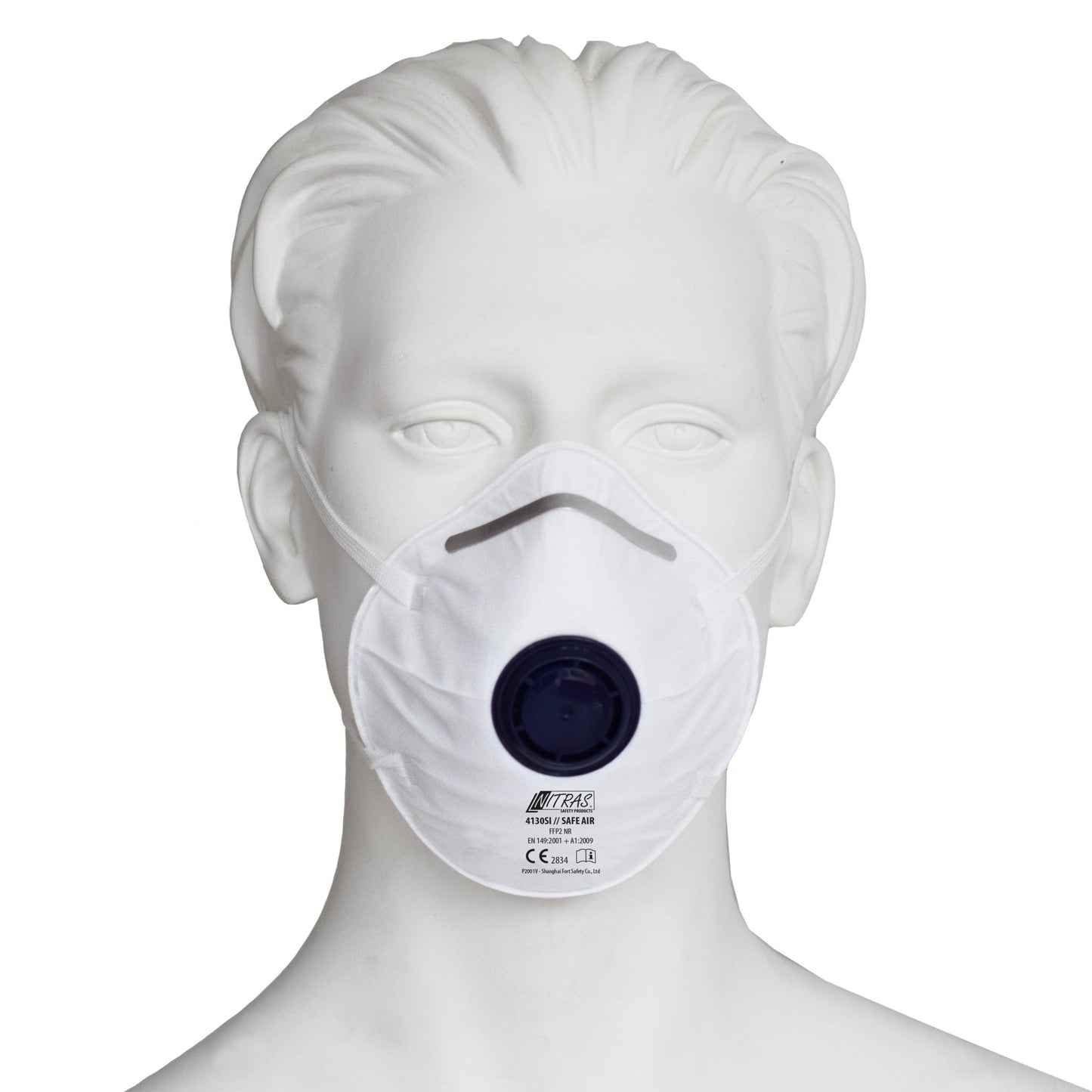 NITRAS SAFE AIR, légzőmaszk, fehér, EN 149, 15 db-os doboz | Csomag (15 db)