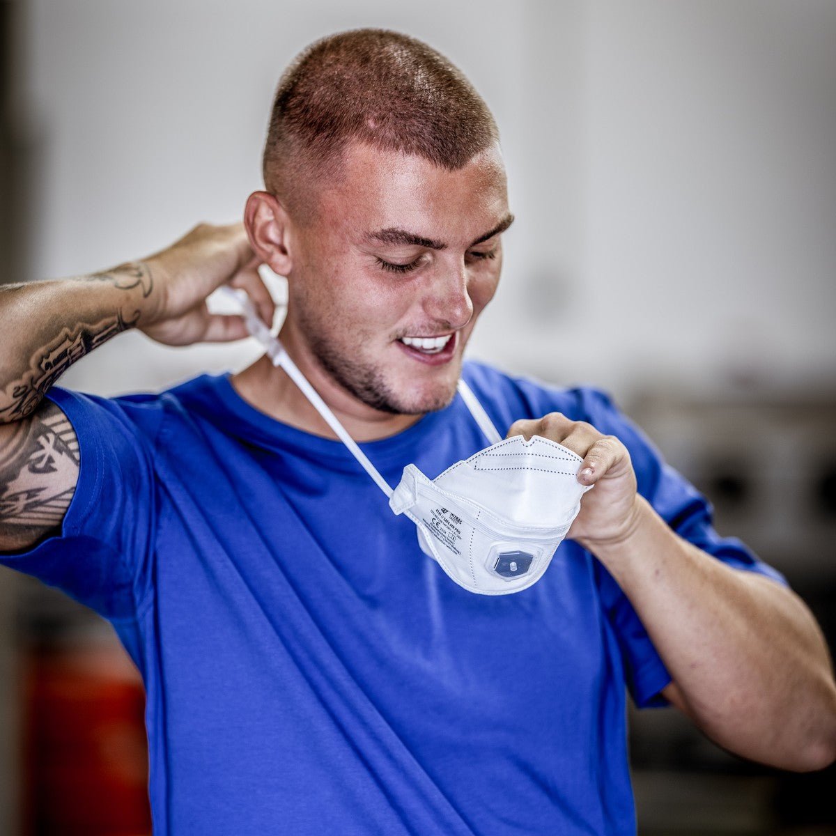 NITRAS SAFE AIR PRO, légzőmaszk, fehér, EN 149, doboz 15 db prémium minőség | Csomag (15 db)