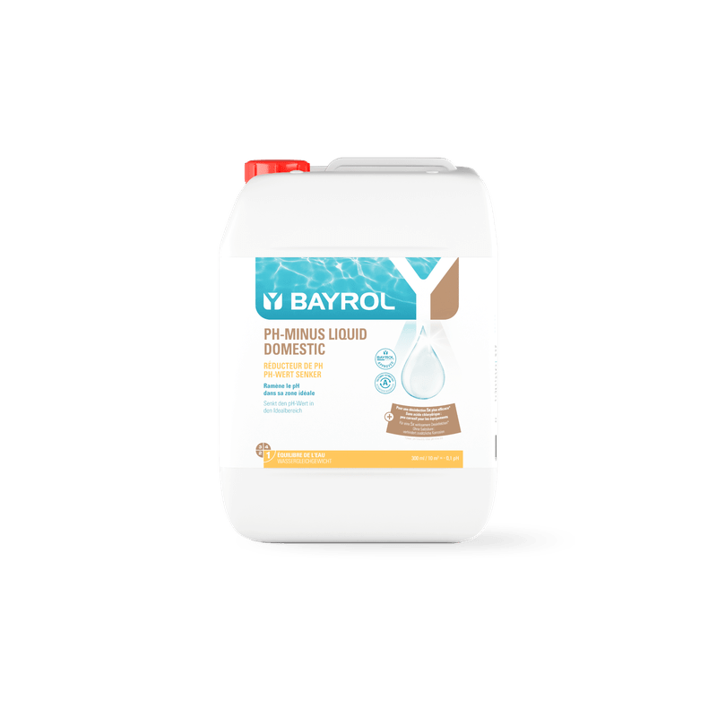BAYROL pH-Minus Liquid Háztartási 14,9%-os koncentrátum a pH-érték csökkentésére