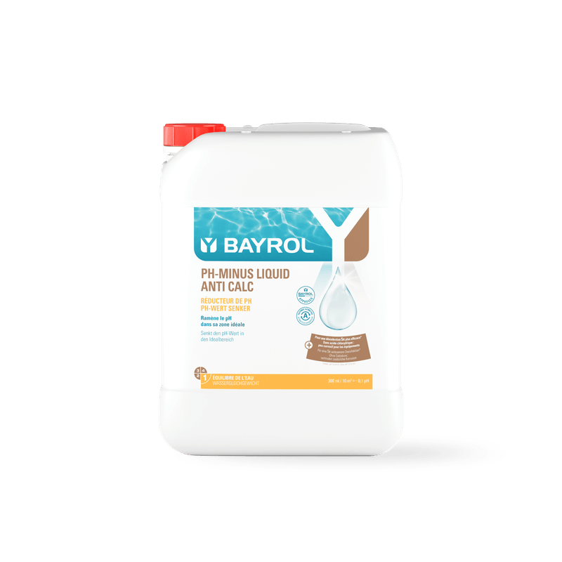BAYROL pH-Minus Liquid Anti Calc 20 L koncentrátum a pH érték csökkentésére